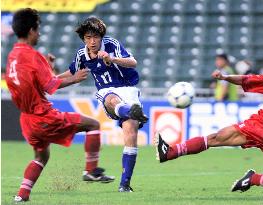 Japan tops Nepal 5-0 in Asian Olympic soccer qualifier